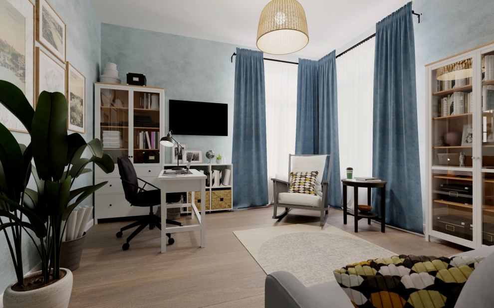 Кабинет в скандинавском стиле