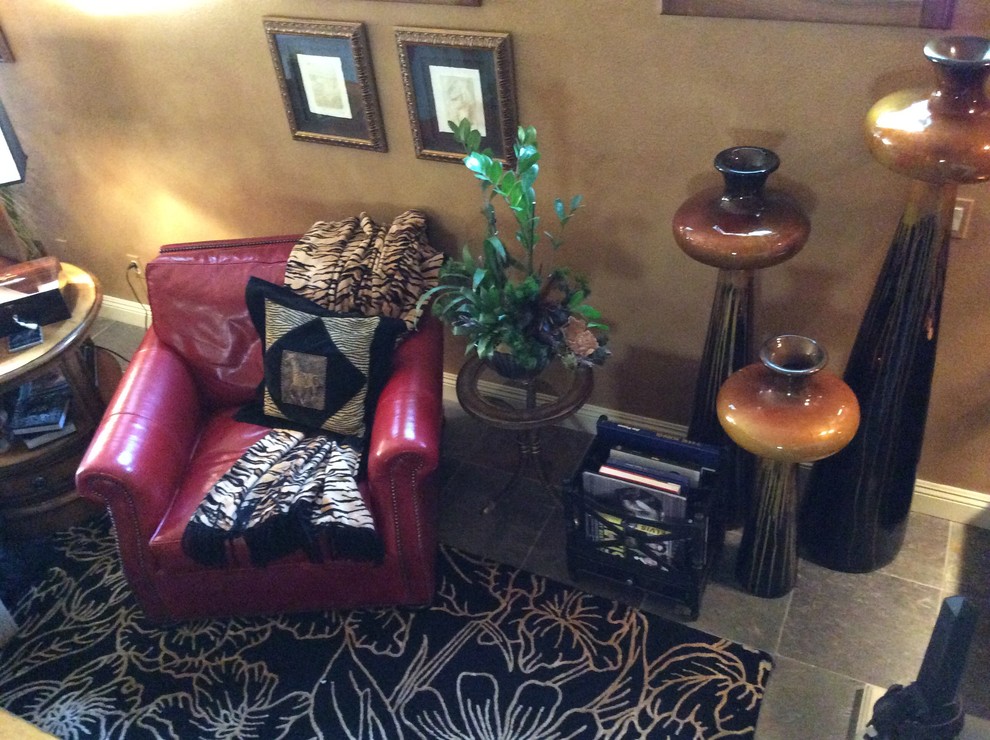 Living room - transitional living room idea in Las Vegas