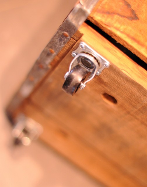 DIY Sliding Wood Crate Storage