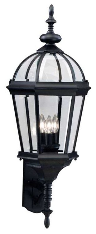 Kichler Lighting 9252BK Trenton Traditional Outdoor Wall Light - XLarge In Black