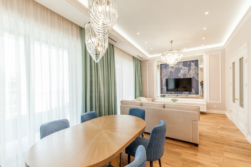 Квартира в ЖК «Актер Гэлакси», 78м², стиль: современная классика. Сочи