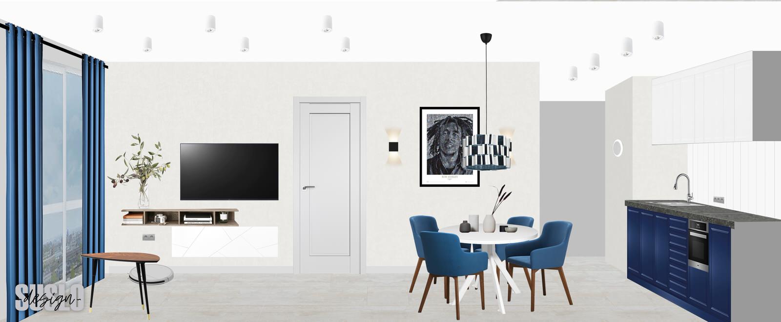 Квартира для холостяка (визуализации и коллажи)