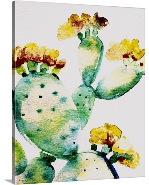 Cactus II Wrapped Canvas Art Print, 16"x20"x1.5"