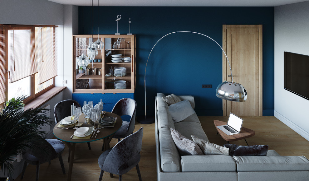 Совмещенная кухня-гостиная