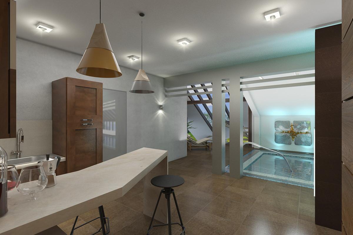 Бассейн загородного поместья