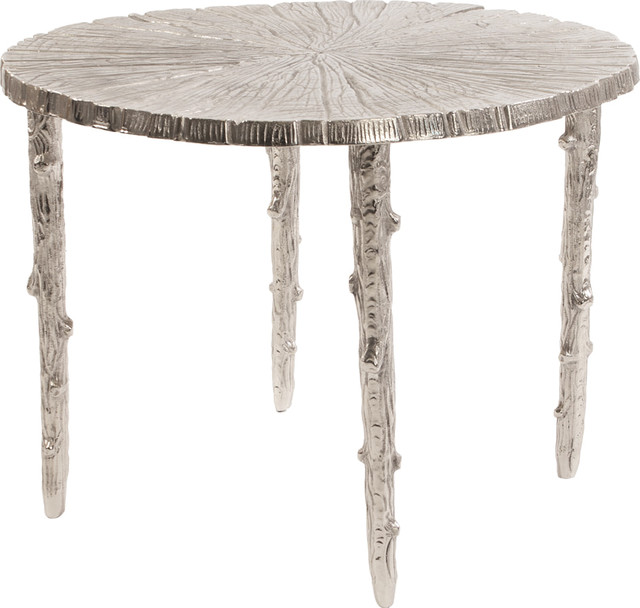 Howard Elliott Silver Tree Side Table, 26