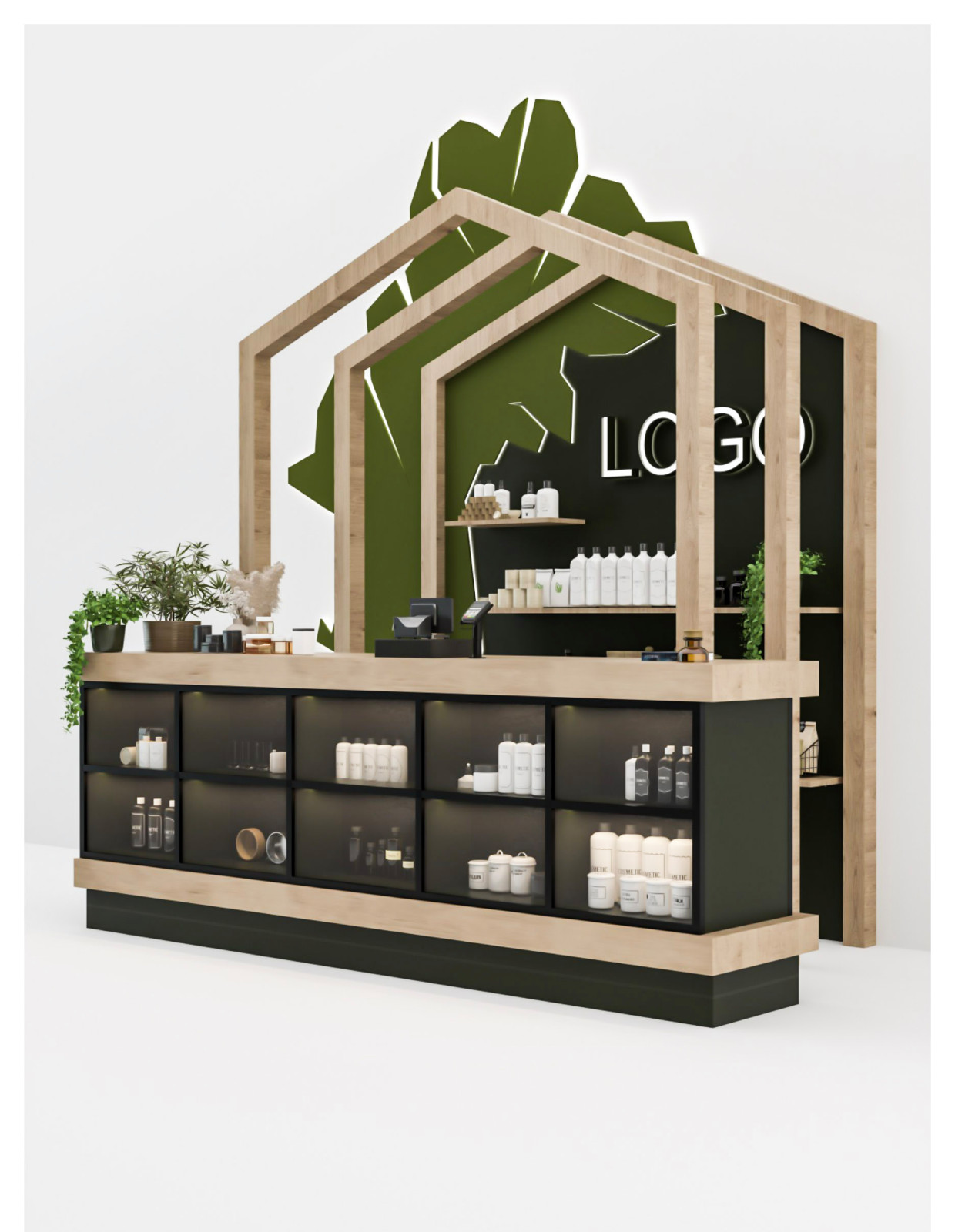 Дизайн торгового островка ЭКО-косметики