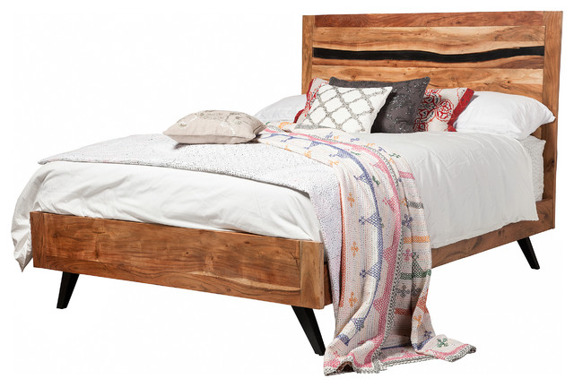 Prana Reclaimed Mango Wood Queen Bed Frame