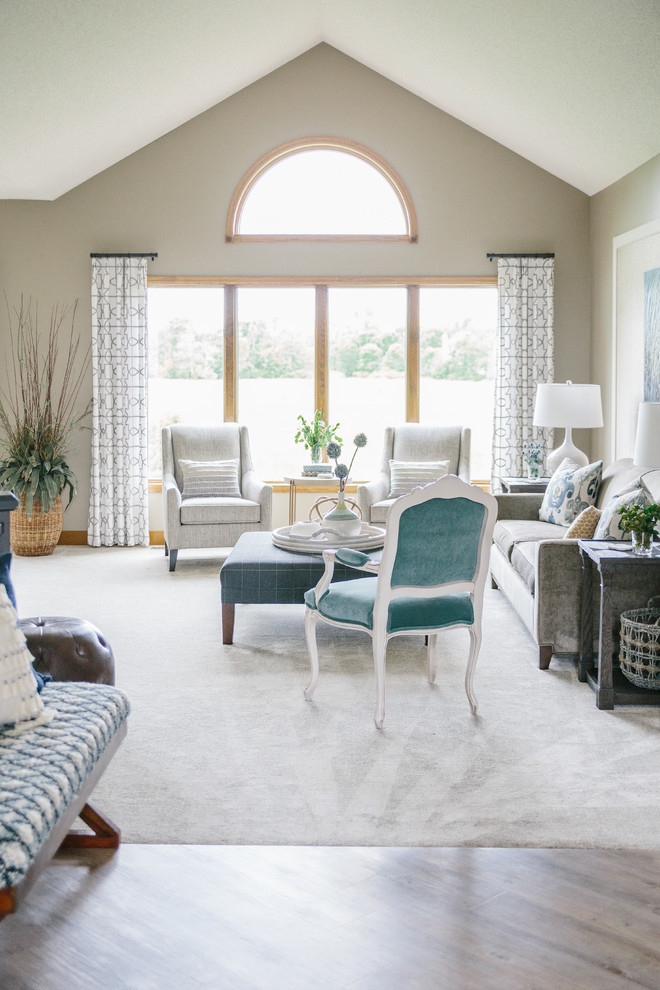 Inspiration for a transitional living room remodel in Minneapolis