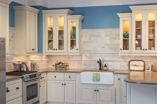 victoria ivory kitchen cabinets - traditional - kitchen - baltimore