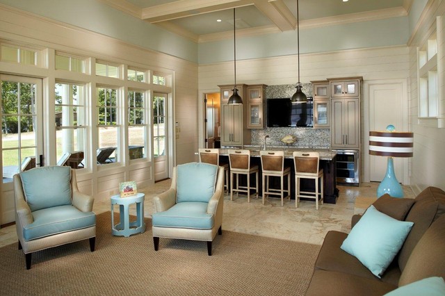 Lake Cabana contemporain-salon