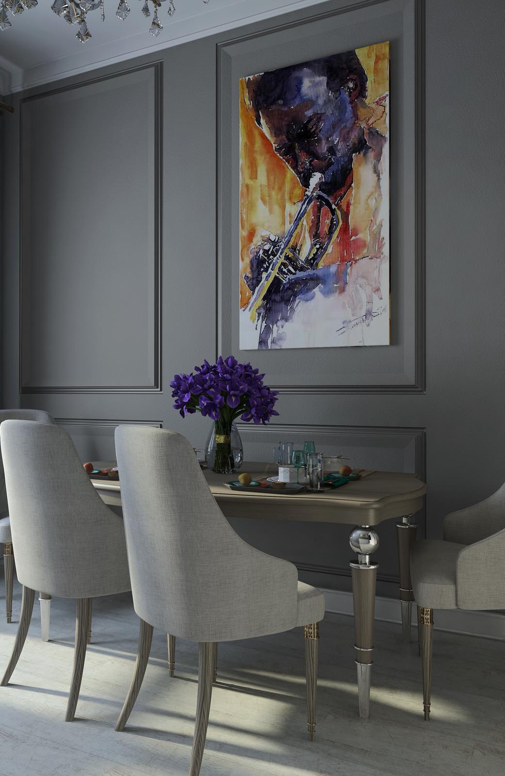 Дизайн Кухни проект 3-х комнатной квартиры