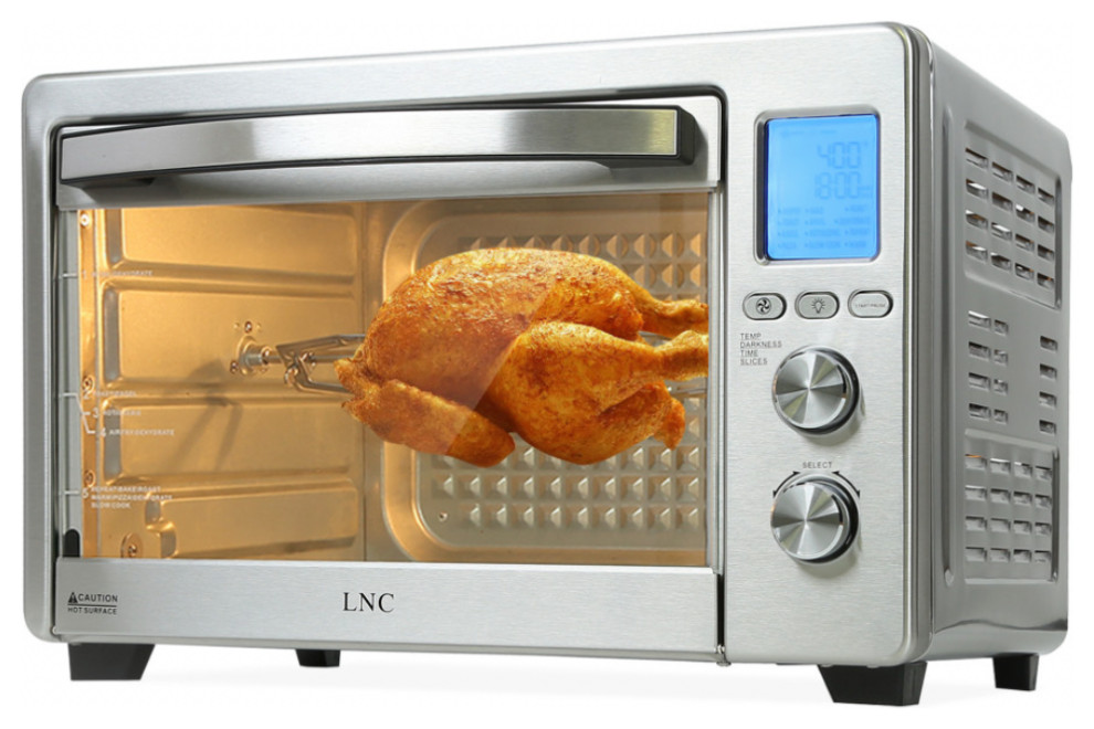LNC Magic-Large Capacity 34 QT Digital French Door Air Fryer Toaster Oven