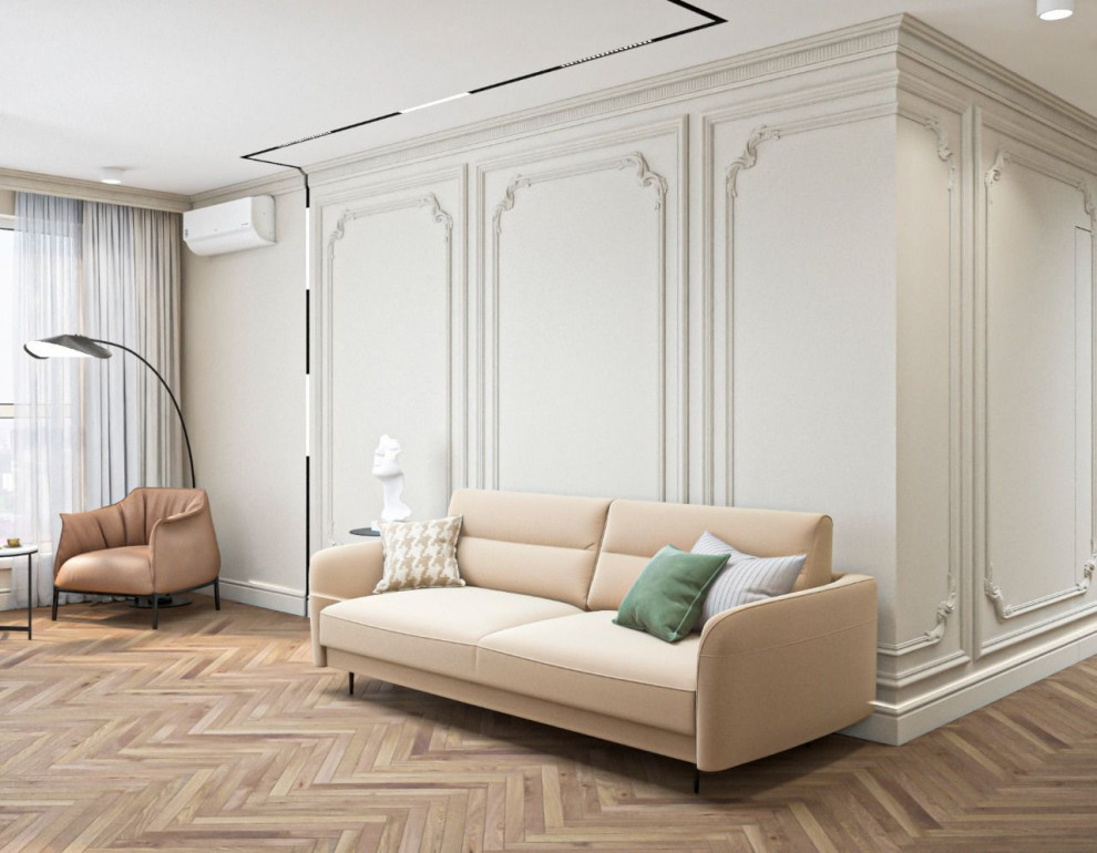 Просторная квартира с гостевой в классическом стиле