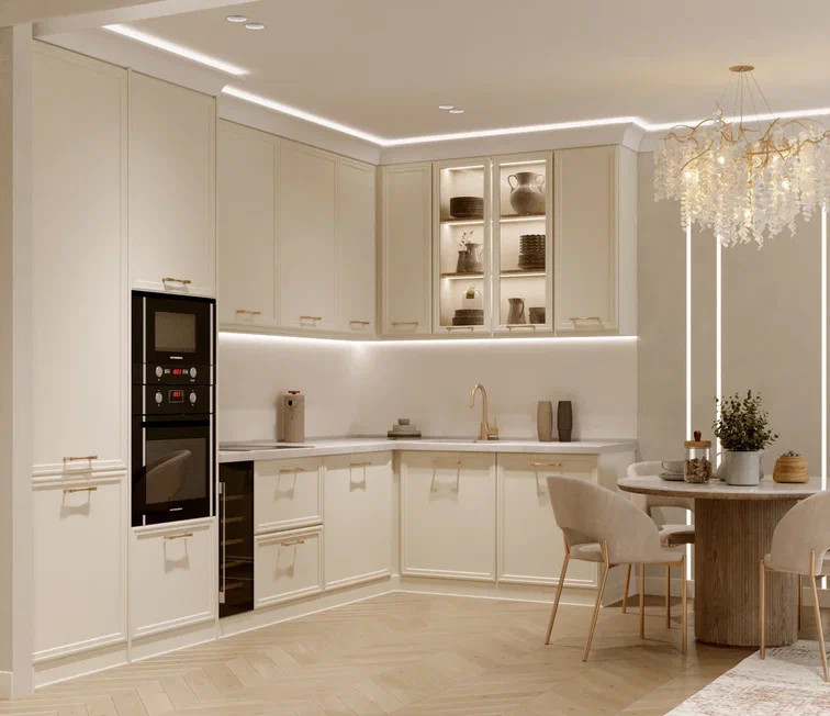 Красивая квартира в стиле современная классика