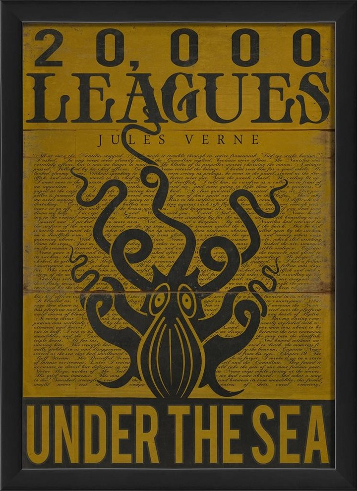 20000 Leagues Under the Sea Framed Artwork, Small