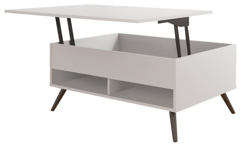 Bestar Krom Lift Top Storage Coffee, Small Coffee Table With Storage And Lift Top
