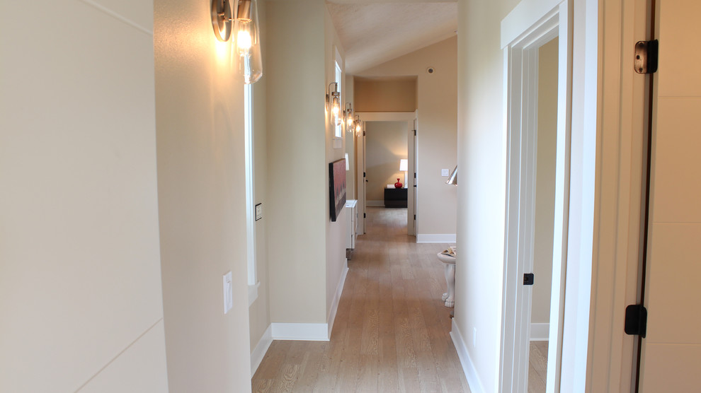 Design ideas for a transitional hallway in Seattle.
