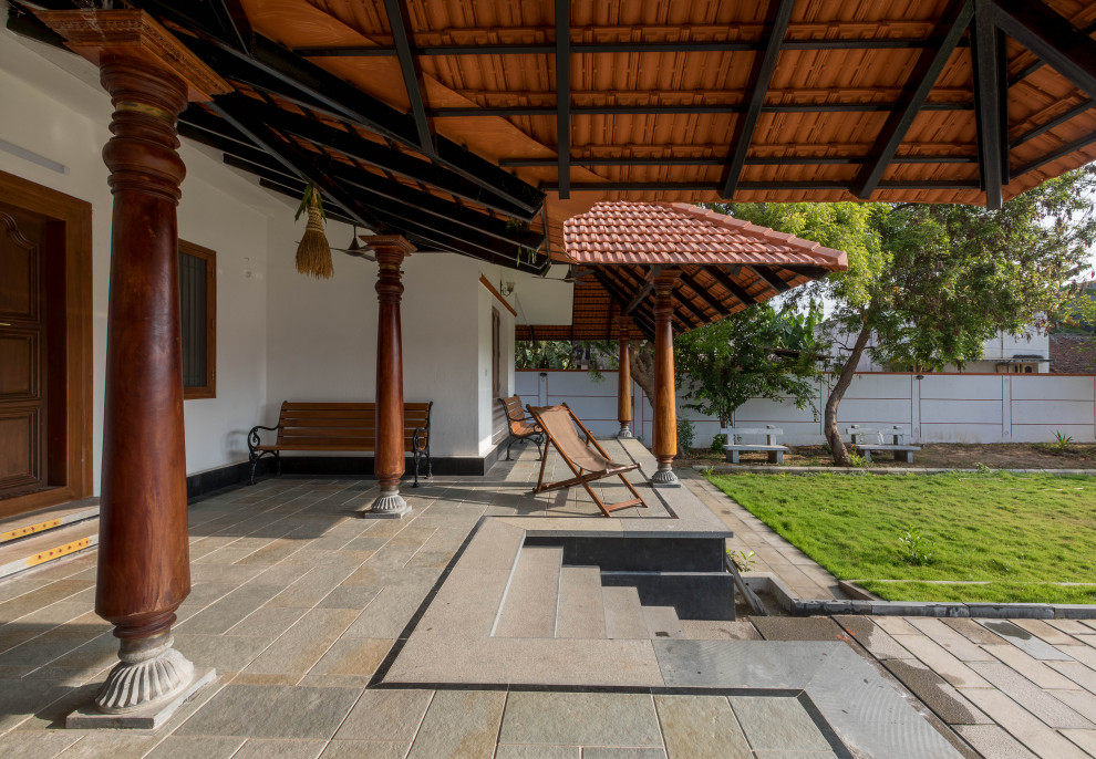 Exempel på en asiatisk veranda