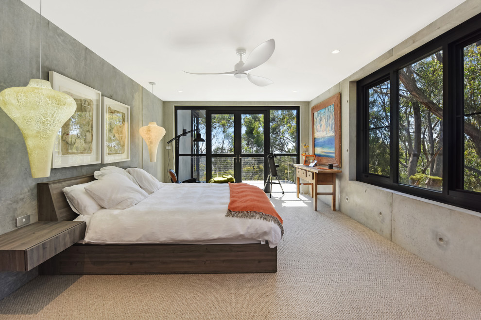 Design ideas for an eclectic bedroom in Sydney.
