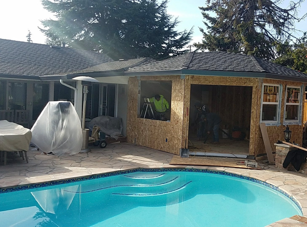 Pool house & Outdoor kitchen remodel