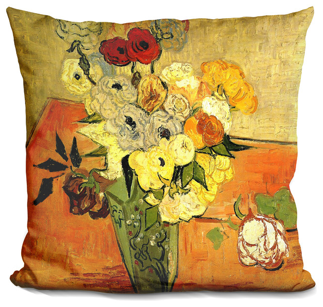 LiLiPi Wild Rose Decorative Accent Throw Pillow