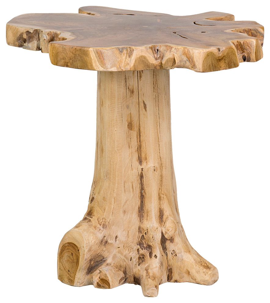 East at Main Grafton Teak Accent Table