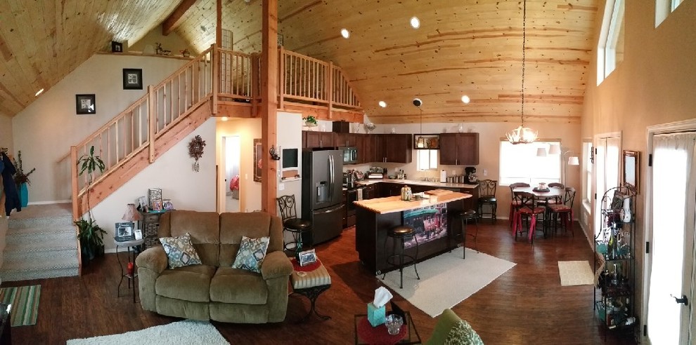 Inspiration for a rustic kitchen remodel in Seattle