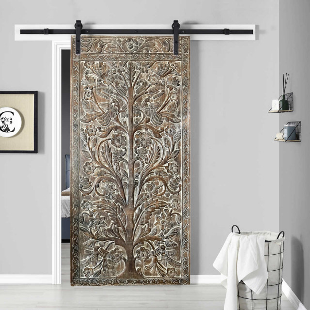 Rustic Barn Doors rustic-living-room