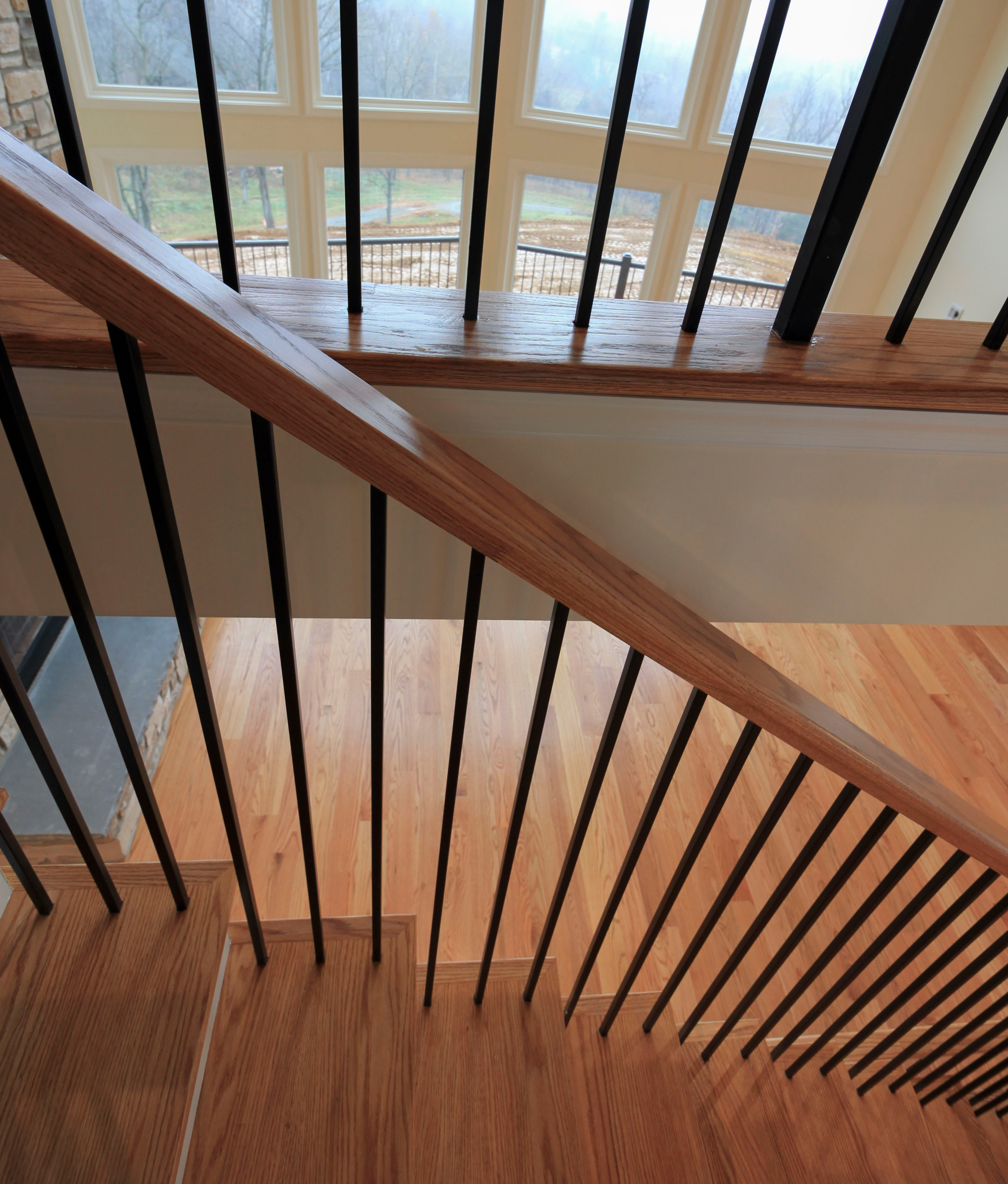 97_Airy Straight-Floating Staircase in Transitional-Mountain Home, Luray, VA 228