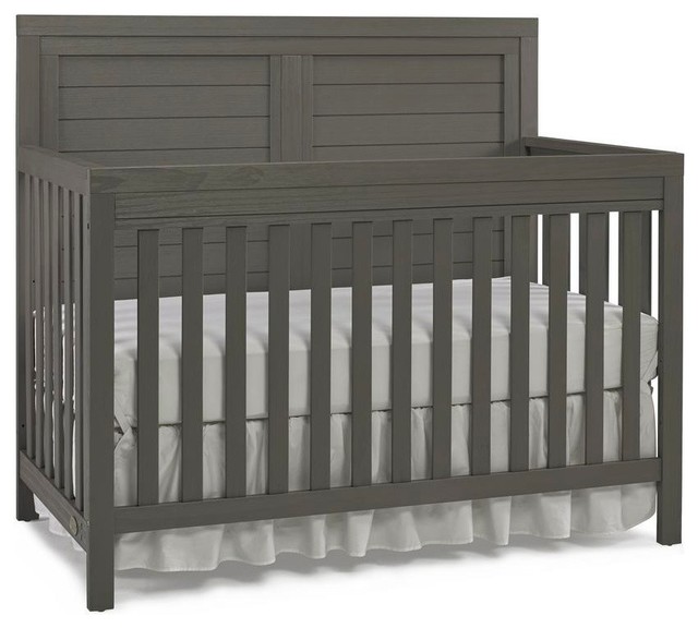 weathered gray crib