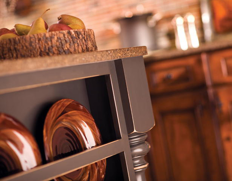 Kitchen - rustic kitchen idea in Denver