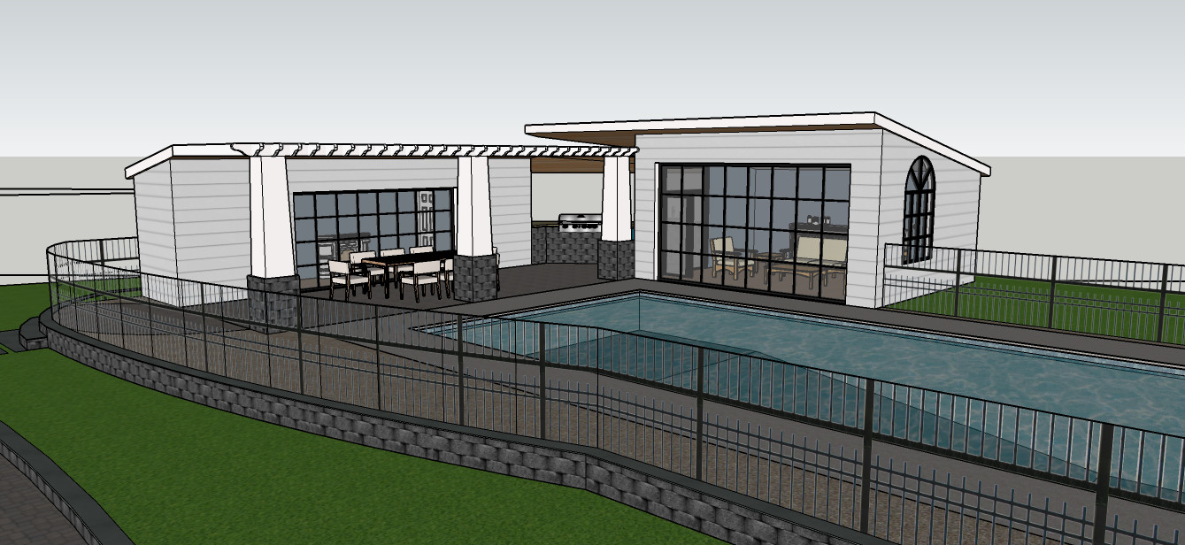 Pool and Pool House