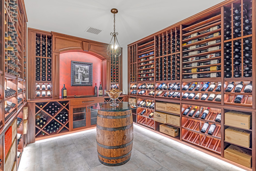 Photo of a traditional wine cellar in Philadelphia.