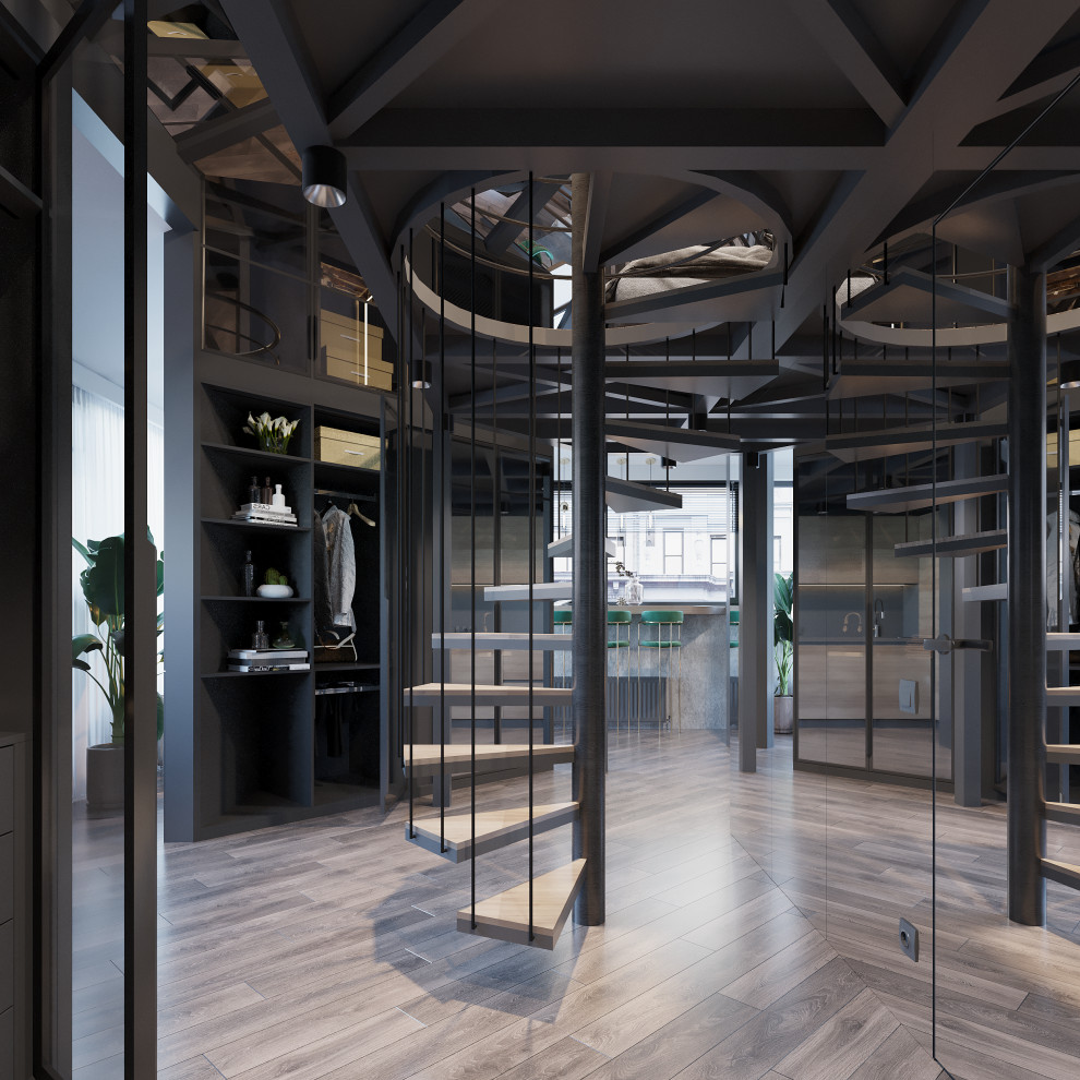 Интересная квартира в глубоких темных оттенках