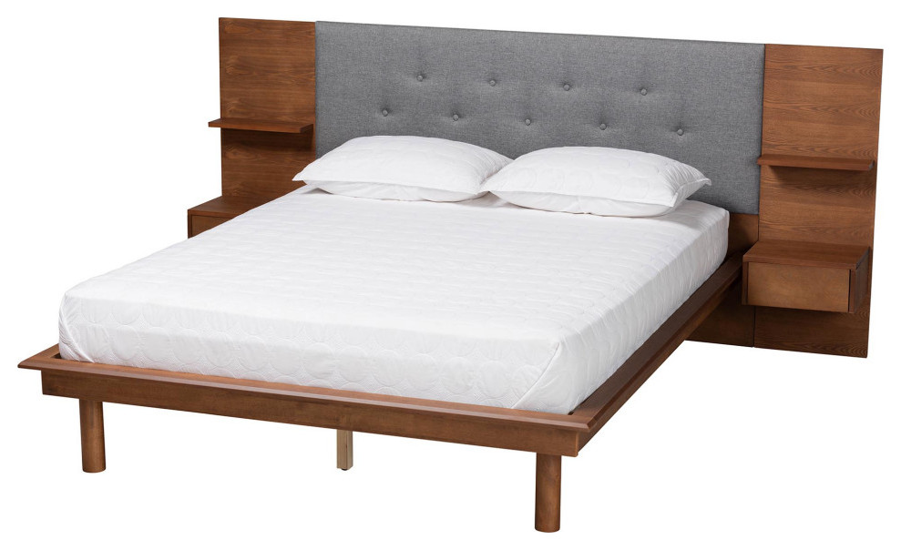 Susila Storage Platform Bed With BuiltIn Nightstands, King