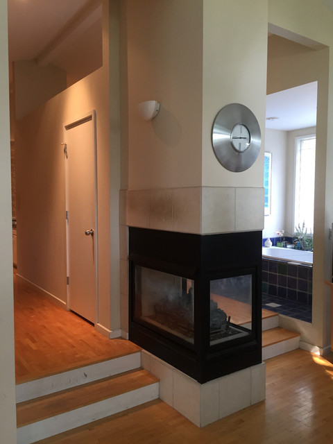 Mid-Mod Split Master Bathroom 