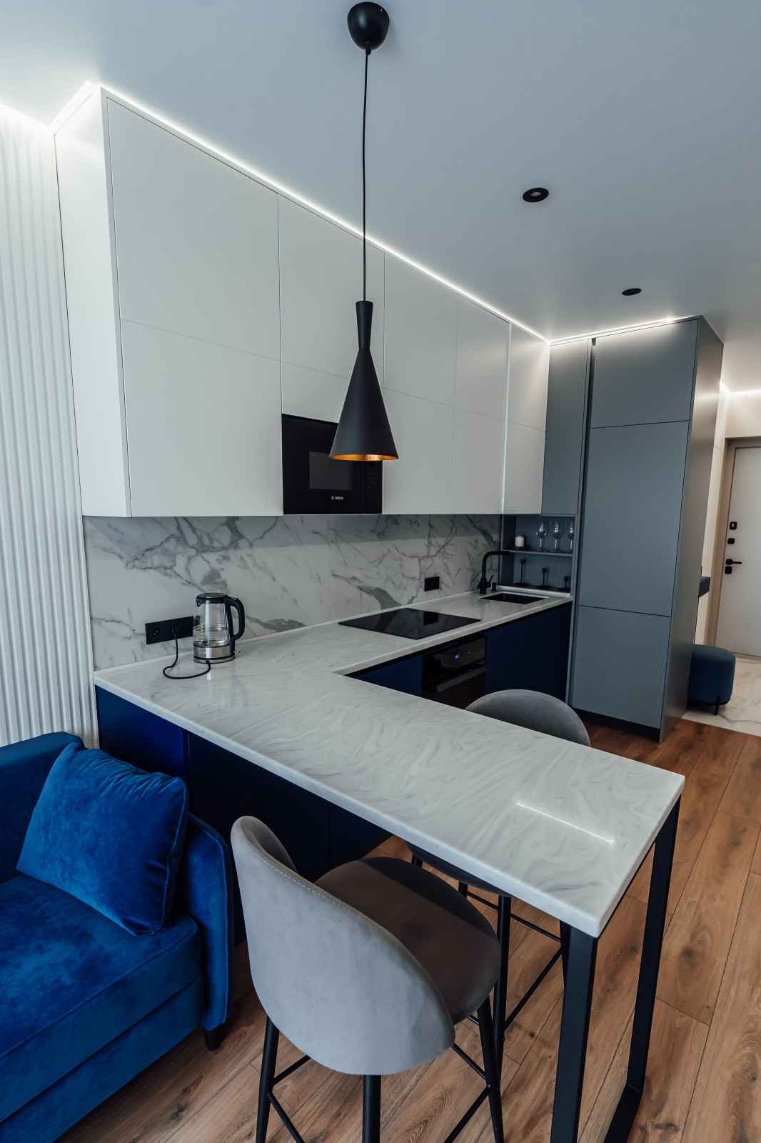 Меблировка студии ЖК "D1" Москва