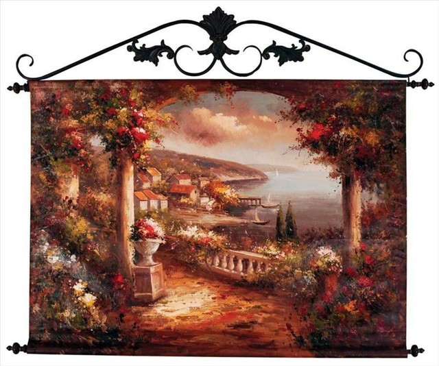 Italy Wall Art gulf of poets handpainted canvas wall art 42"x33"italy - paintings Italy Wall Art gulf of poets handpainted canvas wall art 42"x33"italy - paintings