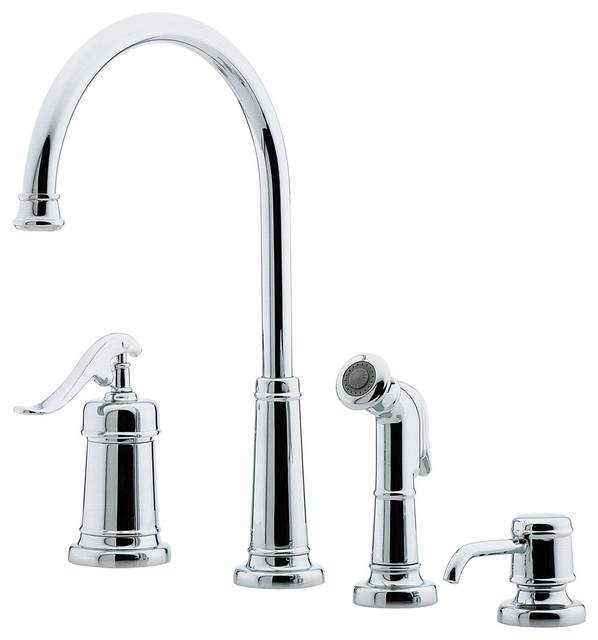 Pfister Ashfield 1 Handle 4 Hole Lead Free Kitchen Faucet