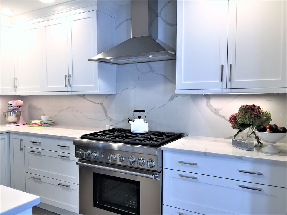 Kitchen - transitional kitchen idea in New York