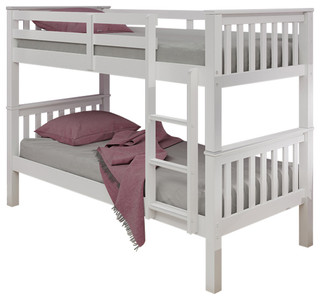 white gloss bunk beds