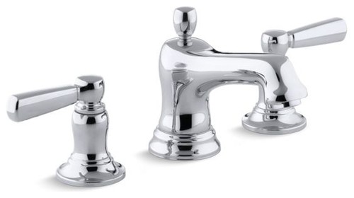Kohler Bancroft Widespread Bathroom Faucet w/ Lever Handle, Polished Chrome