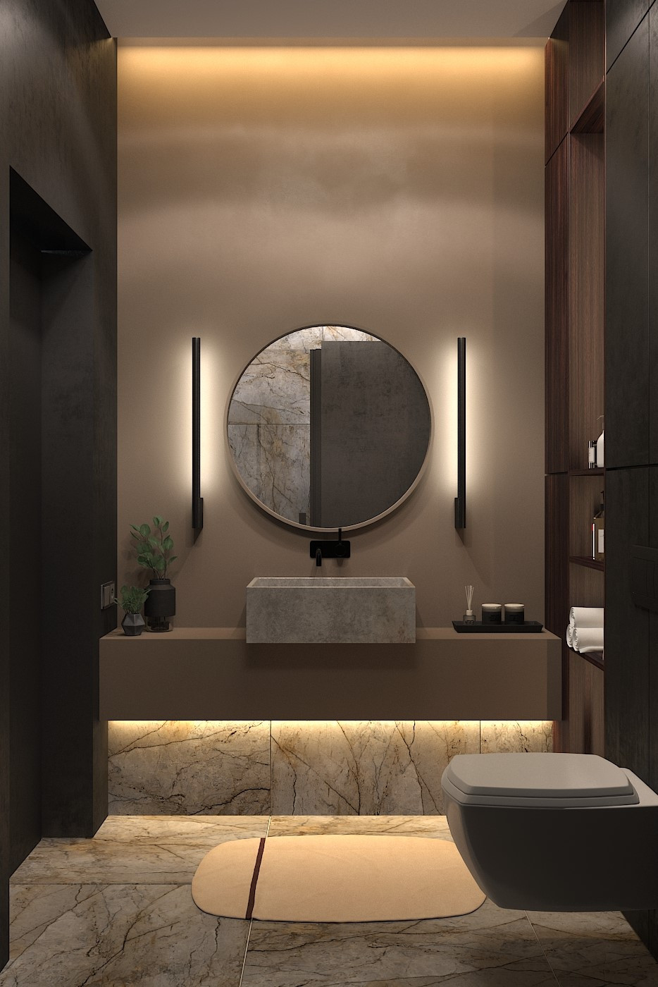 Мужская душевая комната