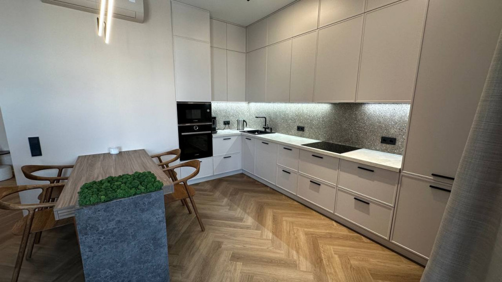 Двух комнатная квартира в стиле эко минимализм. 2023-24 г