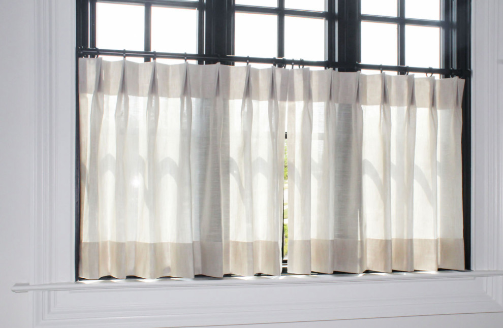 Cafe Curtains installed on River Bluff