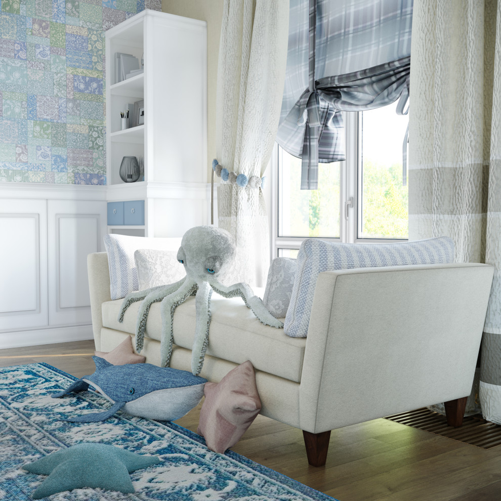 Визуализация детской для девочки "Пэчворк"