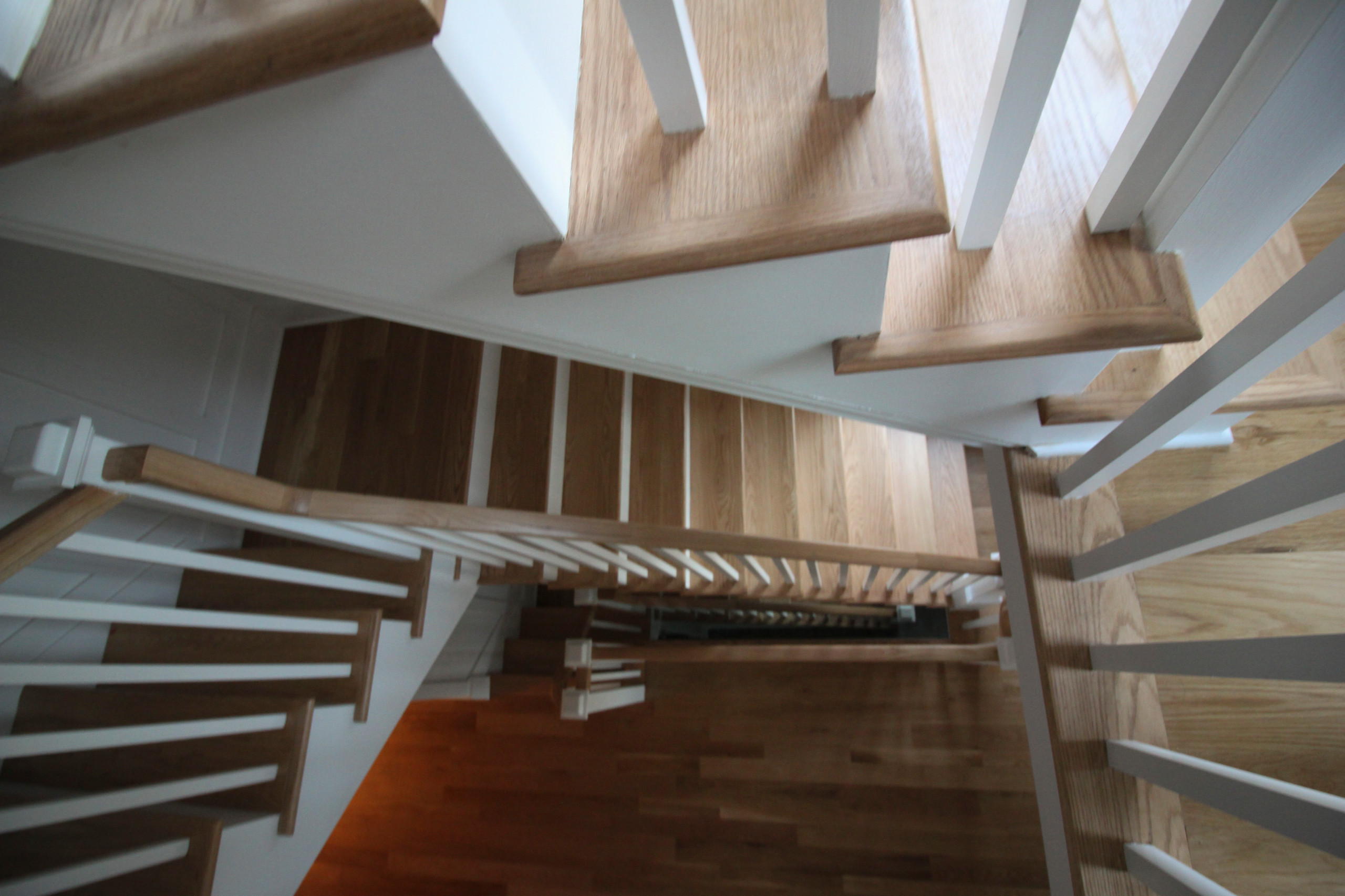 29_Beautiful Oak & White Staircase in Inviting and Quaint Home, Arlington VA 222