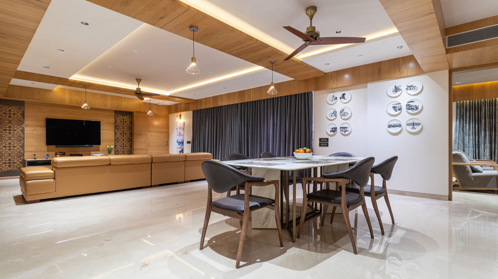 Modern living room in Ahmedabad.