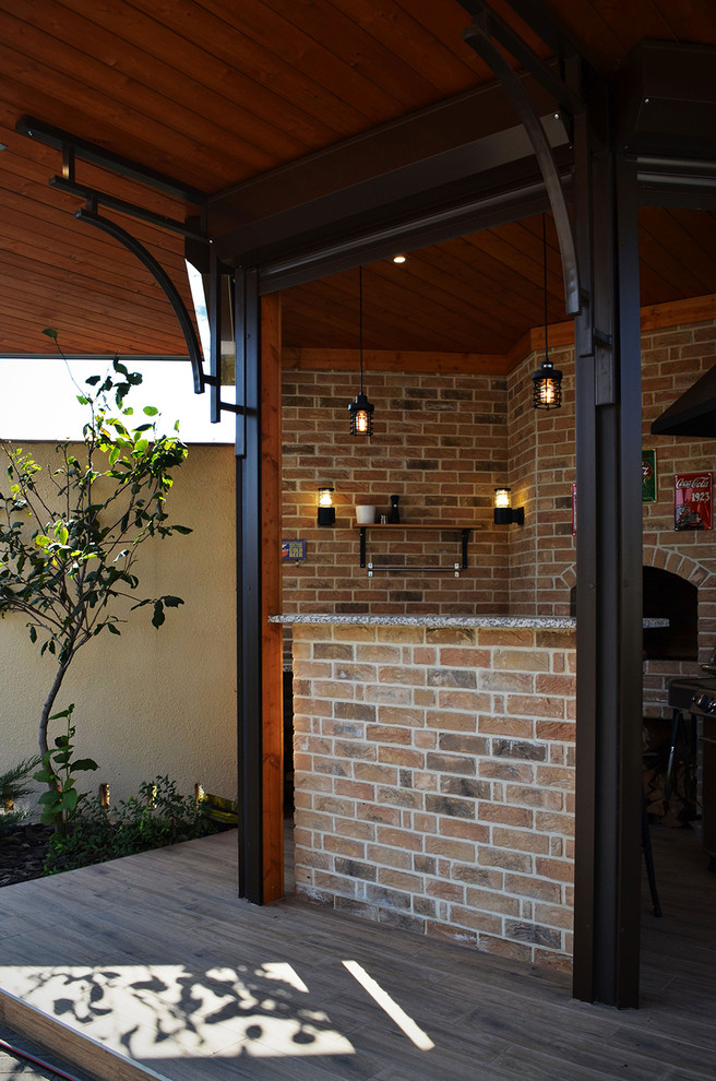 Летняя кухня с навесом